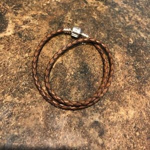 Pandora Jewelry - Pandora Brown Leather Wrap Bracelet Pandora Jewelry - Pandora Brown Leather Wrap Bracelet